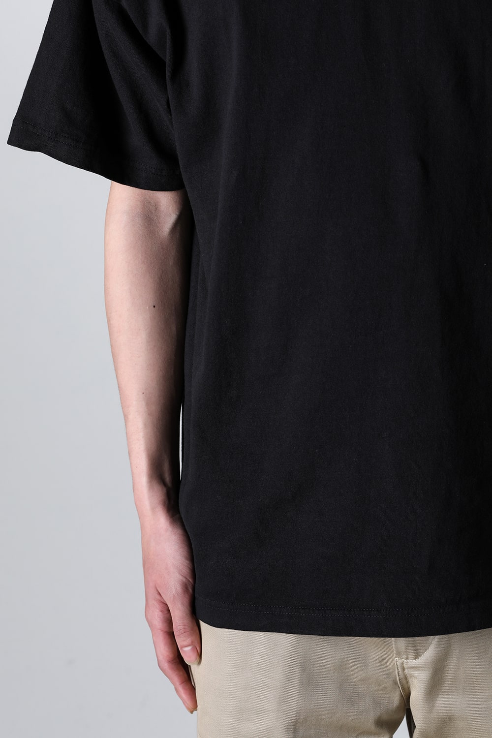 BORN X RAISED × SAINT Mxxxxxx BORN SAINT Short sleeve T-shirt Black