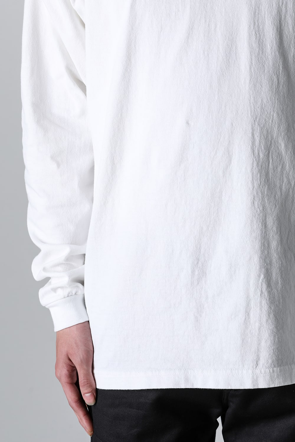 BORN X RAISED × SAINT Mxxxxxx BORN SAINT Long sleeve T-shirt White