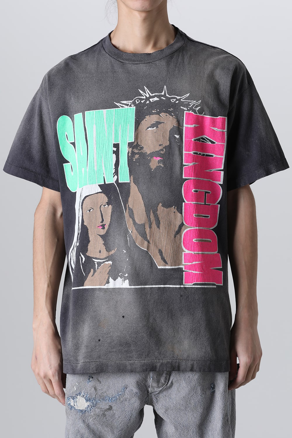 LASTMAN × SAINT Mxxxxxx ST KINGDOM Short sleeve T-shirt