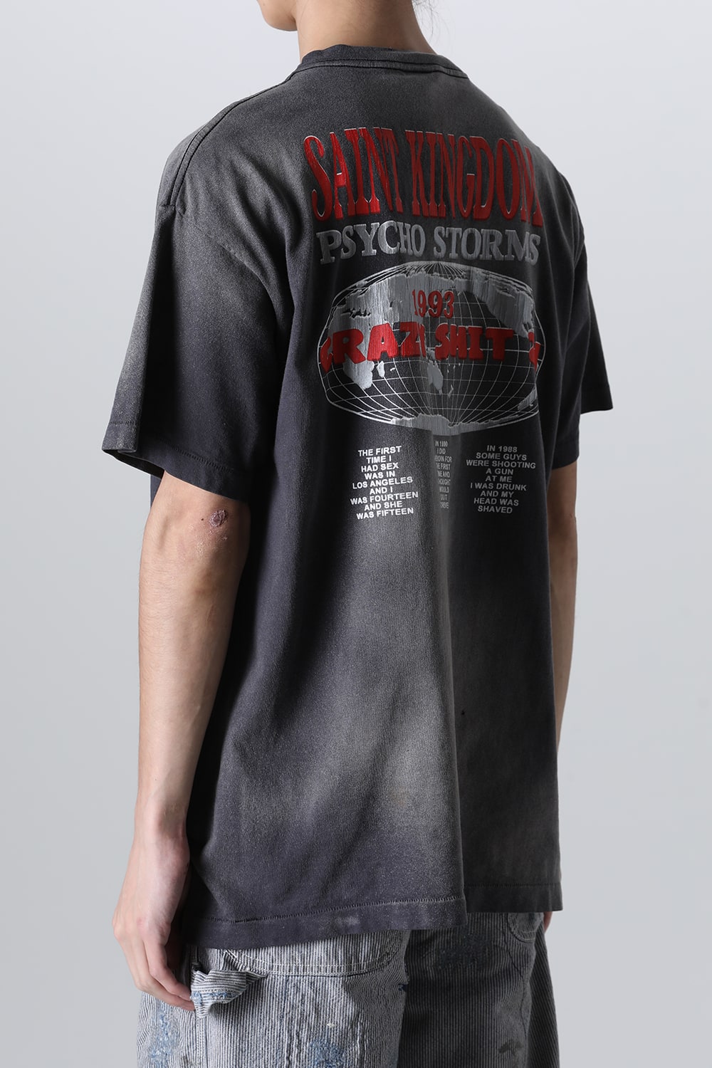 LASTMAN × SAINT Mxxxxxx ST KINGDOM Short sleeve T-shirt