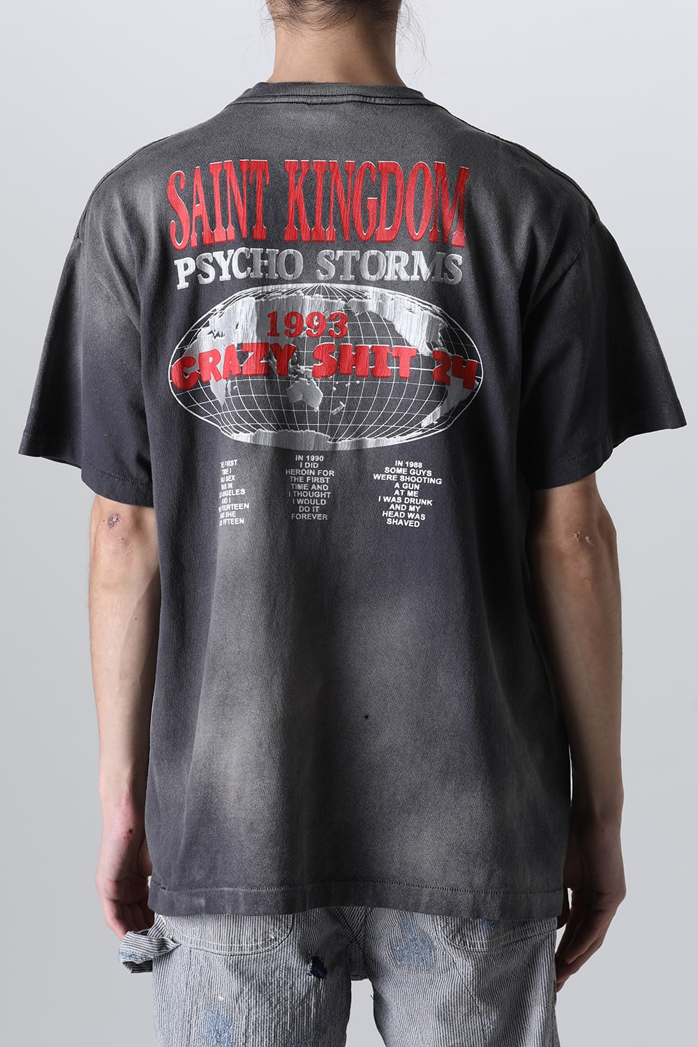 LASTMAN × SAINT Mxxxxxx ST KINGDOM Short sleeve T-shirt