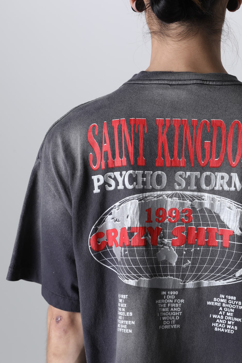 LASTMAN × SAINT Mxxxxxx ST KINGDOM Short sleeve T-shirt