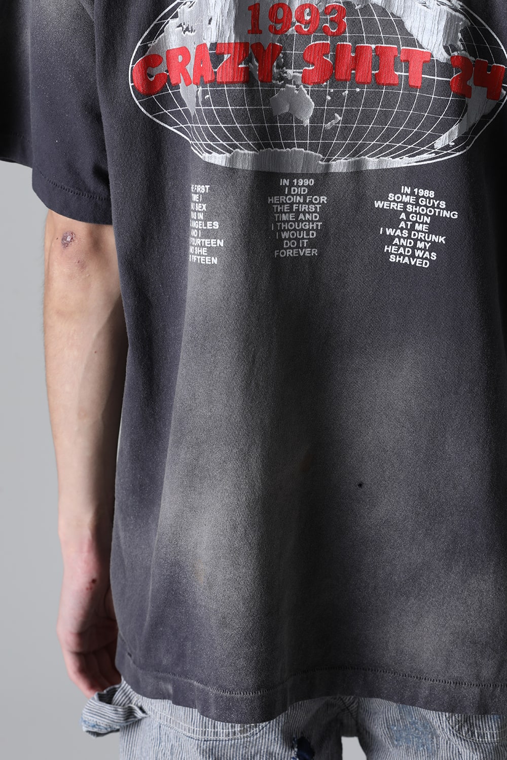 LASTMAN × SAINT Mxxxxxx ST KINGDOM Short sleeve T-shirt