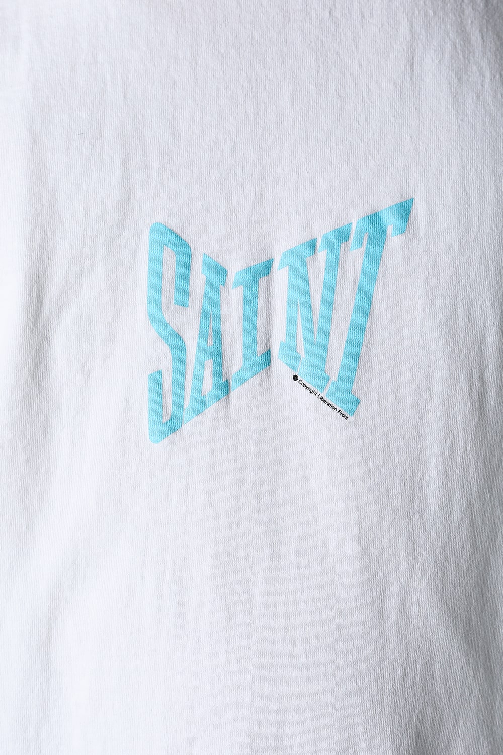 RIBON SAINT Short sleeve T-shirt White × Blue