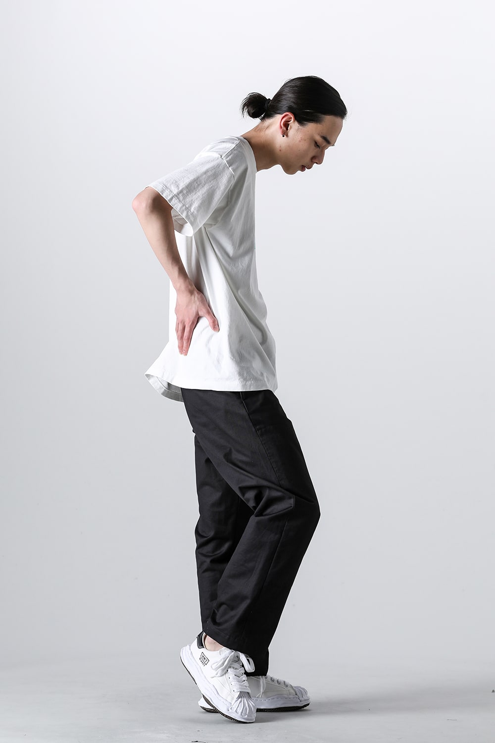 RIBON SAINT Short sleeve T-shirt White × Blue