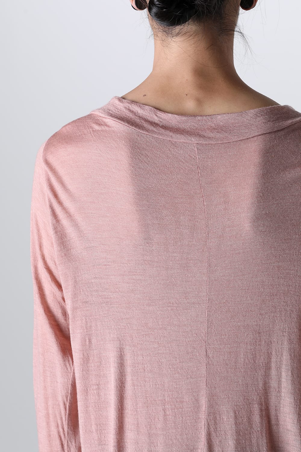 Edge Seamed Off-neck Cutsewn Pink