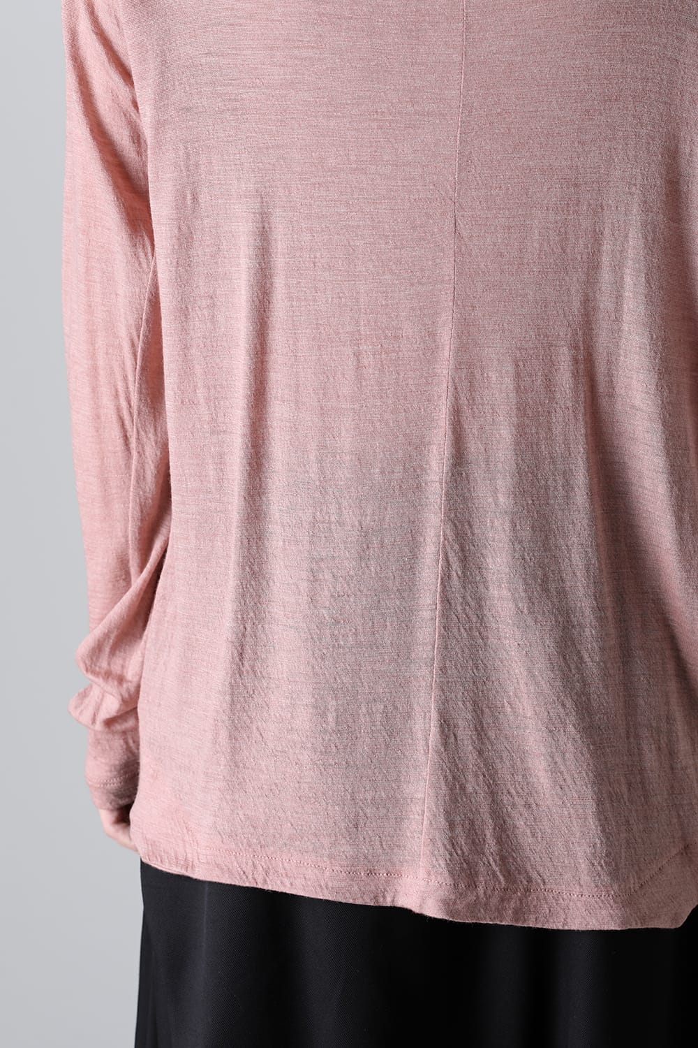 Edge Seamed Off-neck Cutsewn Pink