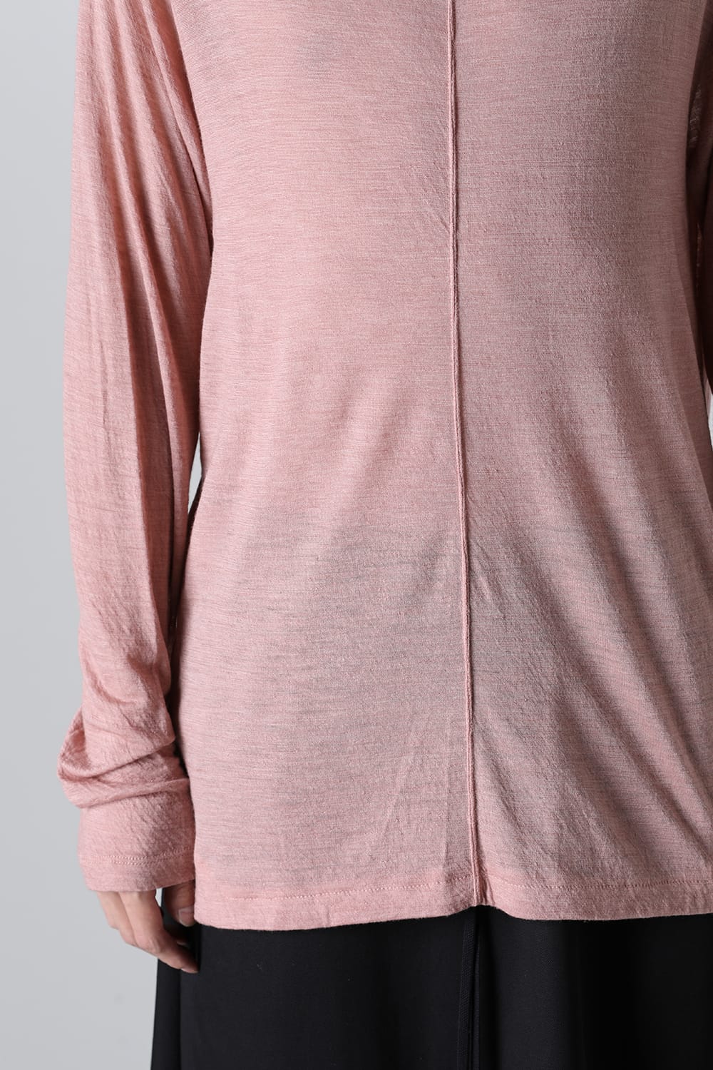 Edge Seamed Off-neck Cutsewn Pink