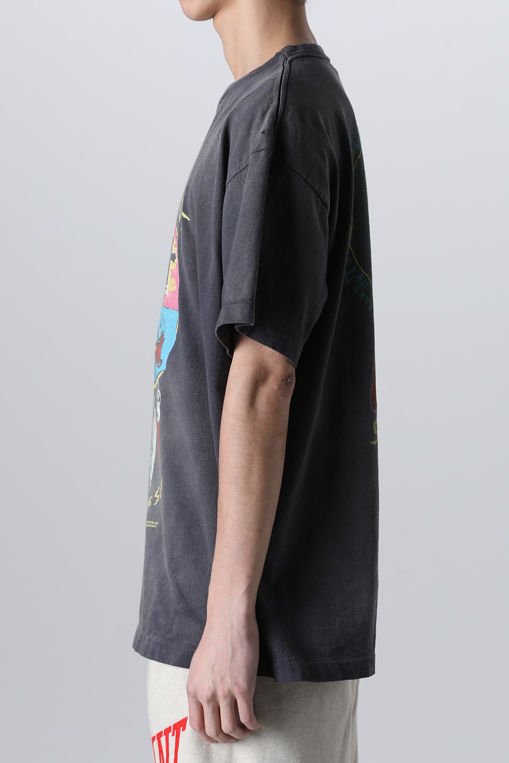 LASTMAN × SAINT Mxxxxxx HOLY GHOST Short sleeve T-shirt