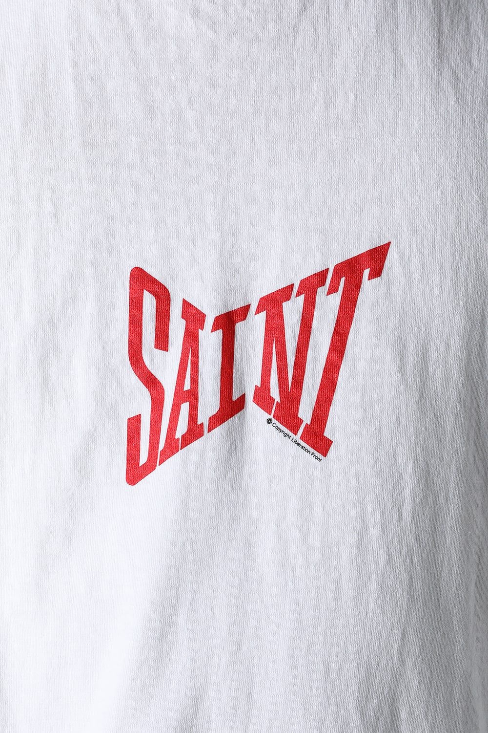 RIBON SAINT Short sleeve T-shirt White × Red