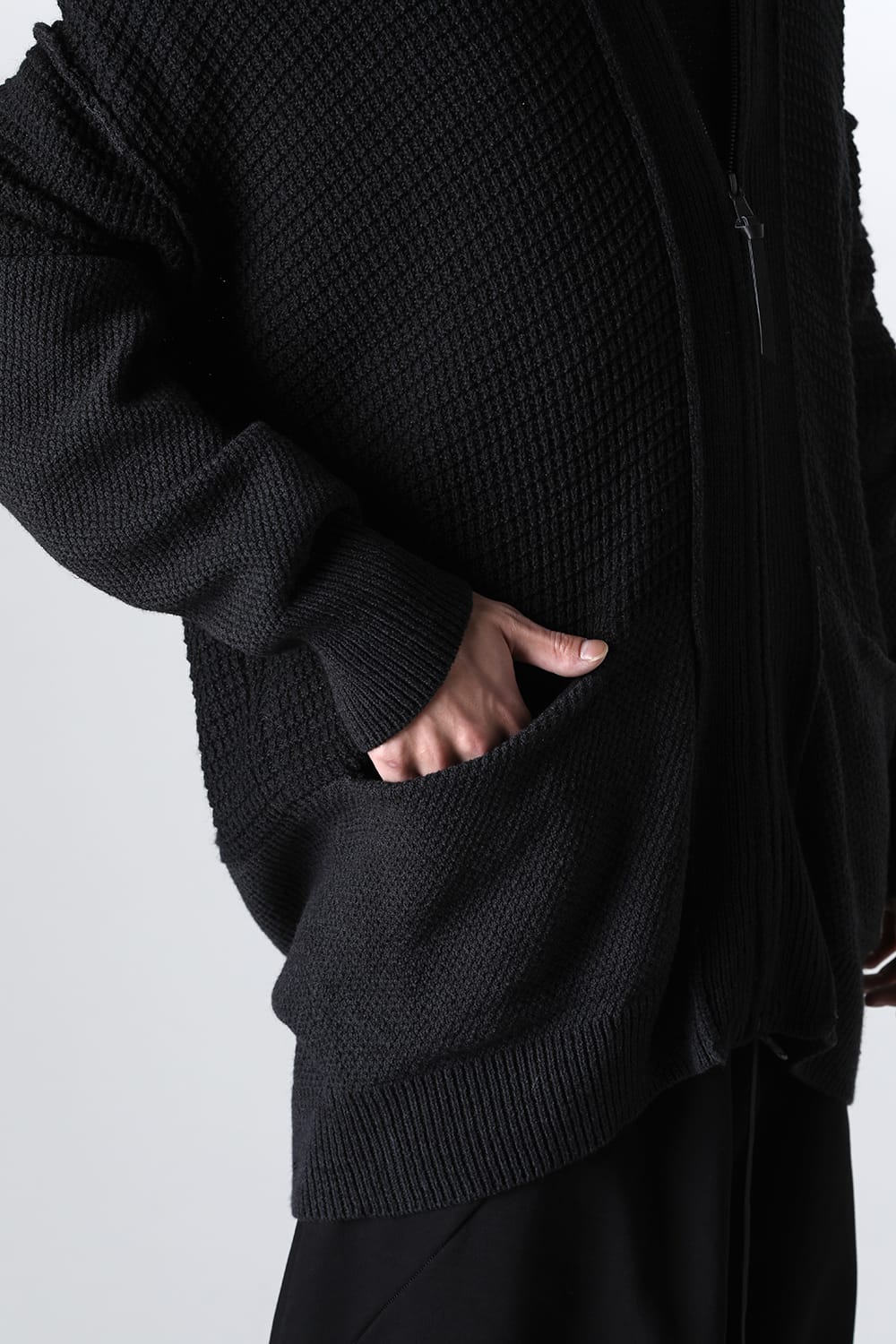 7G Knit Cardigan  Black