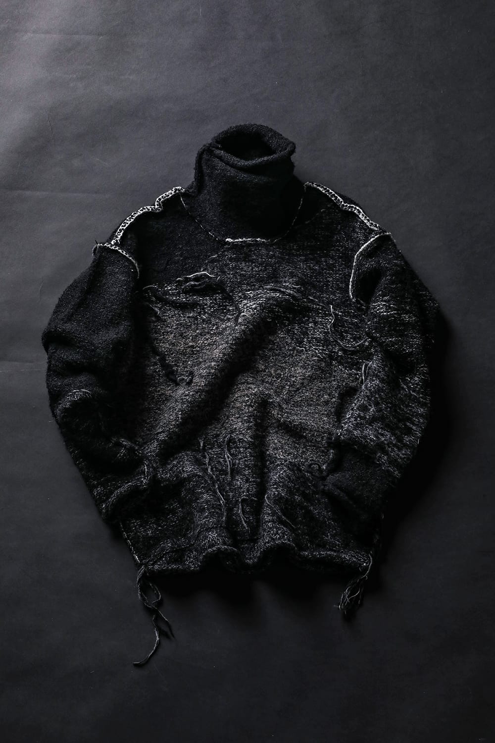 リバーシブル グランジ セーター ブラック