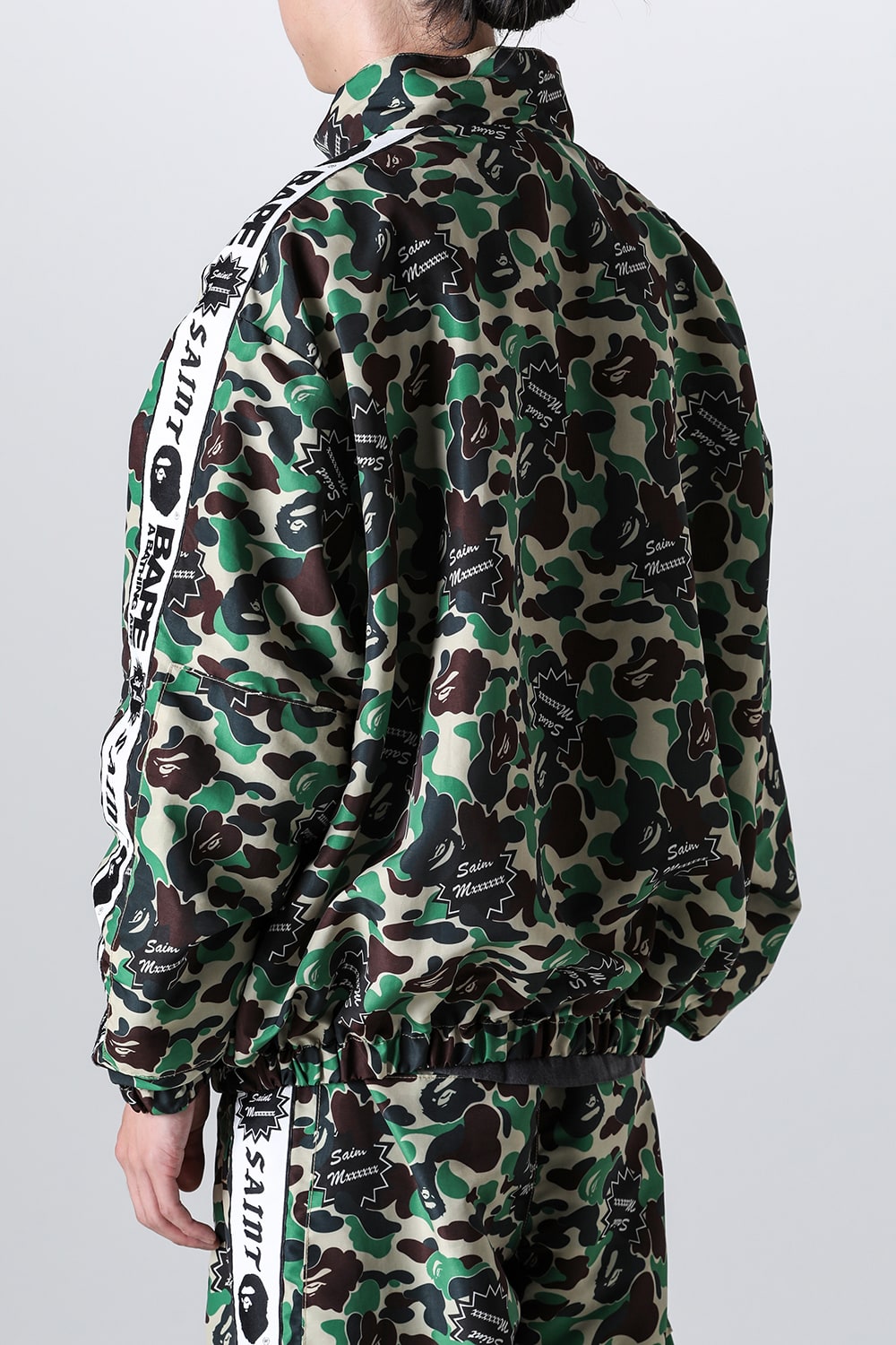 A BATHING APE® × SAINT Mxxxxxx STAPE Track Jacket