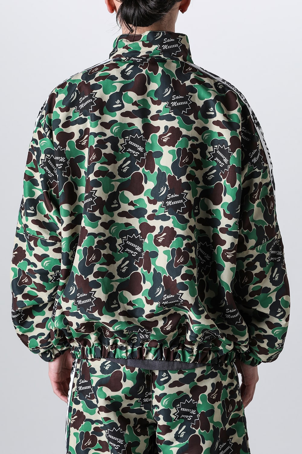 A BATHING APE® × SAINT Mxxxxxx STAPE Track Jacket