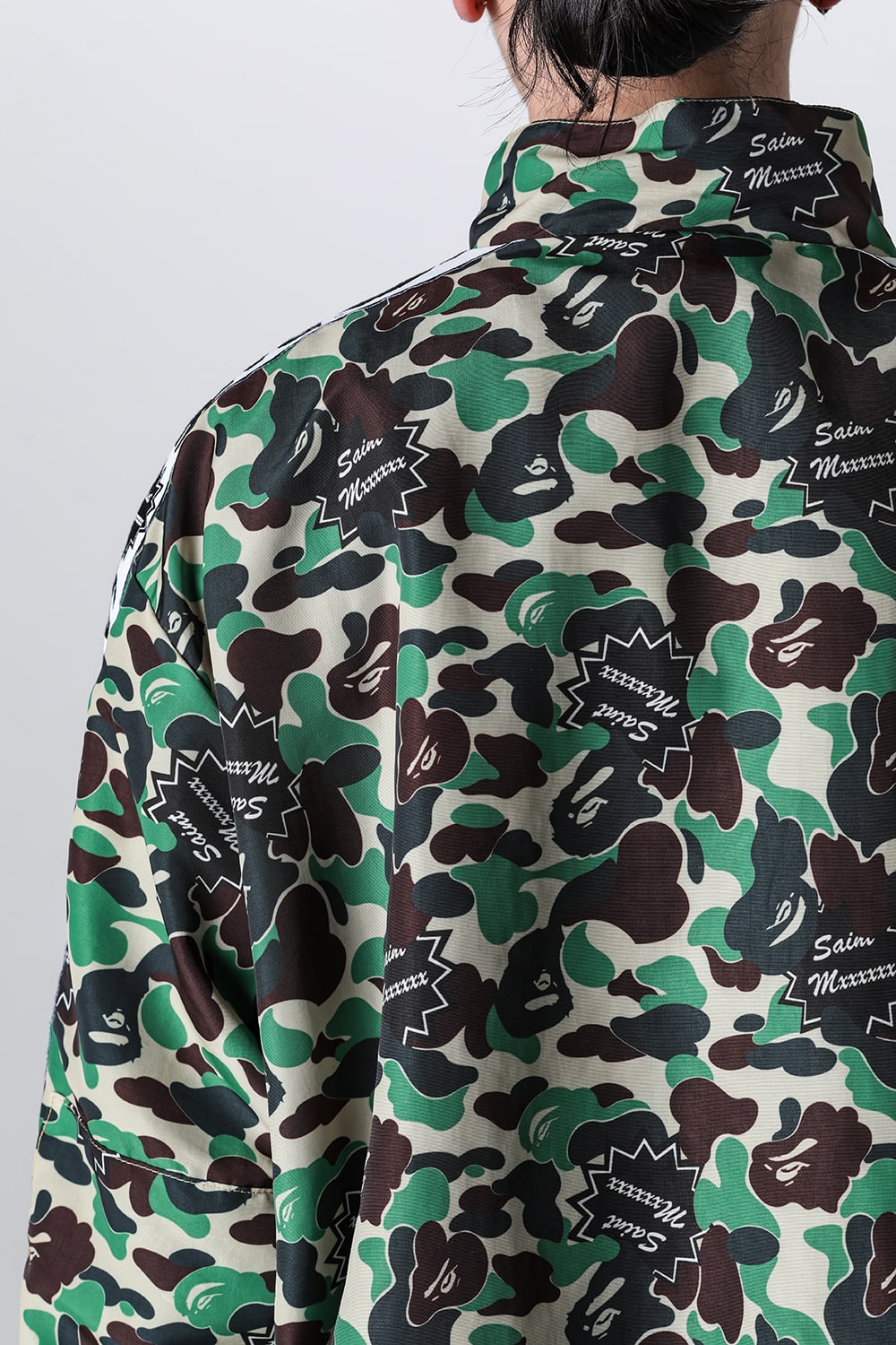 A BATHING APE® × SAINT Mxxxxxx STAPE Track Jacket