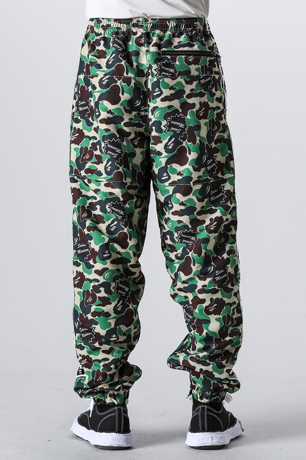 A BATHING APE® × SAINT Mxxxxxx STAPE Track Pants