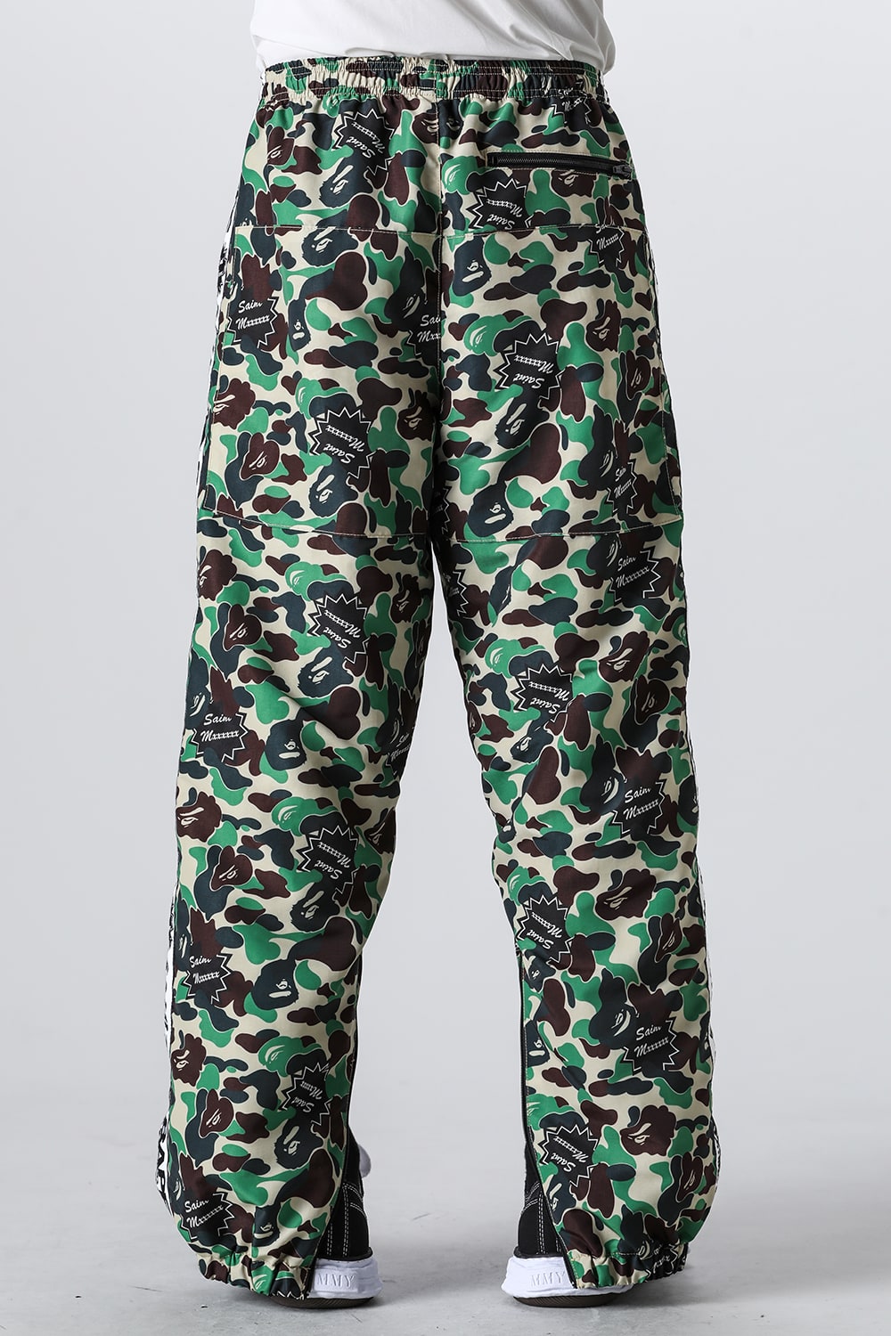 A BATHING APE® × SAINT Mxxxxxx STAPE Track Pants