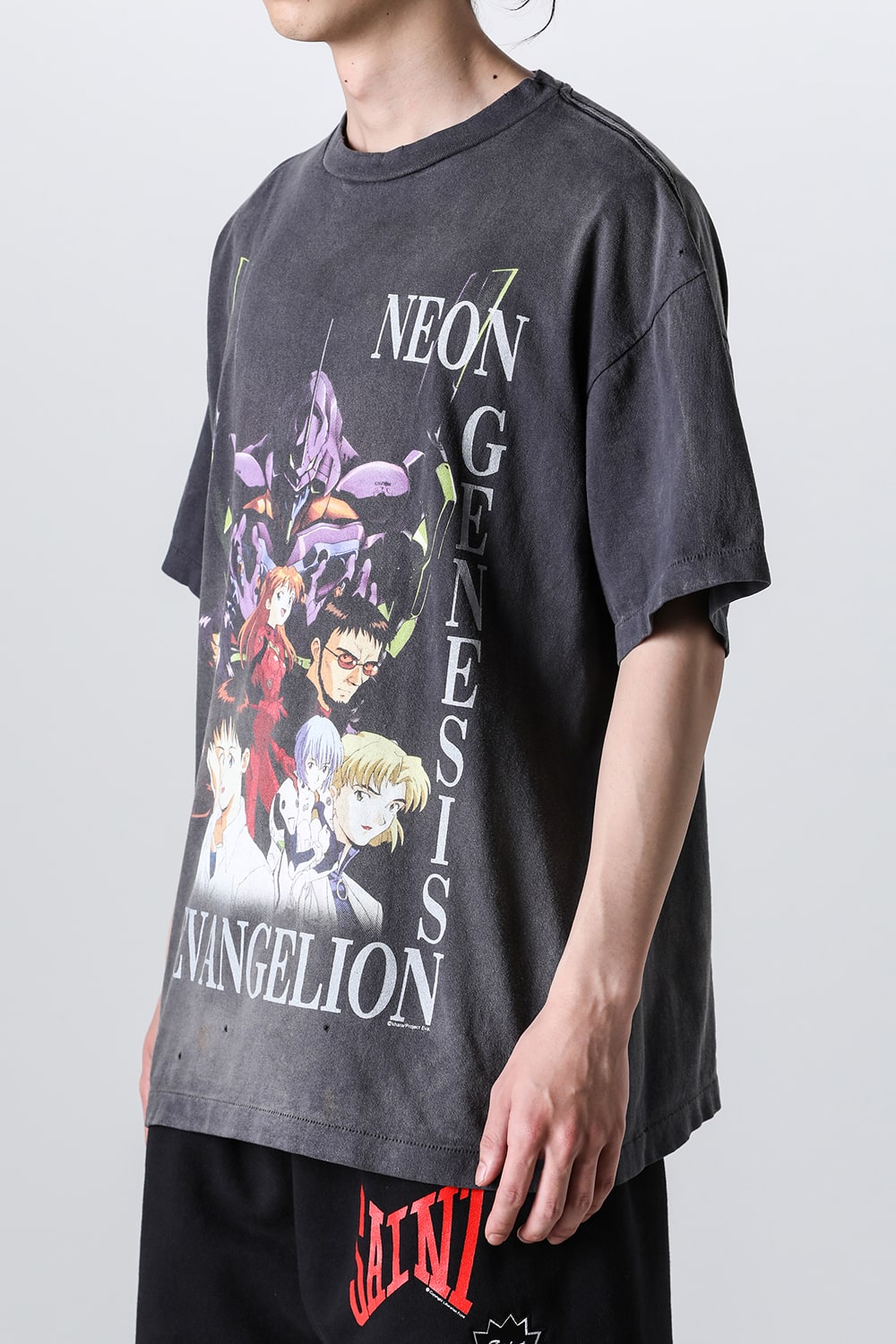 EVANGELION × SAINT Mxxxxxx NEON Short sleeve T-shirt