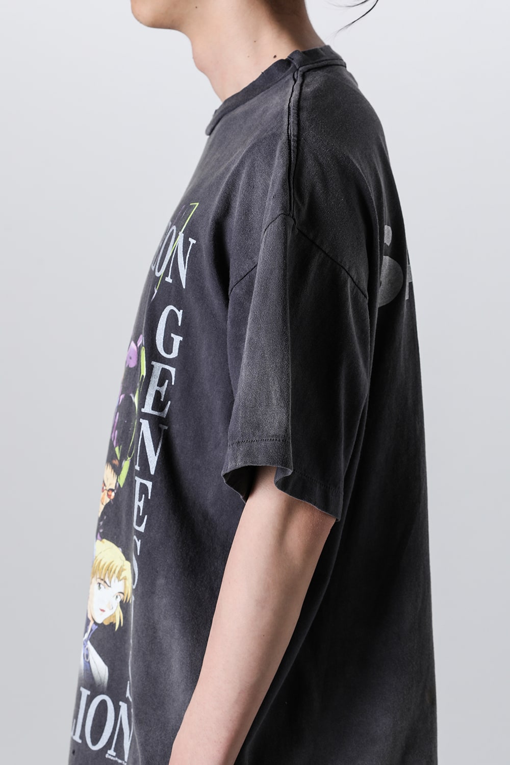 EVANGELION × SAINT Mxxxxxx NEON Short sleeve T-shirt