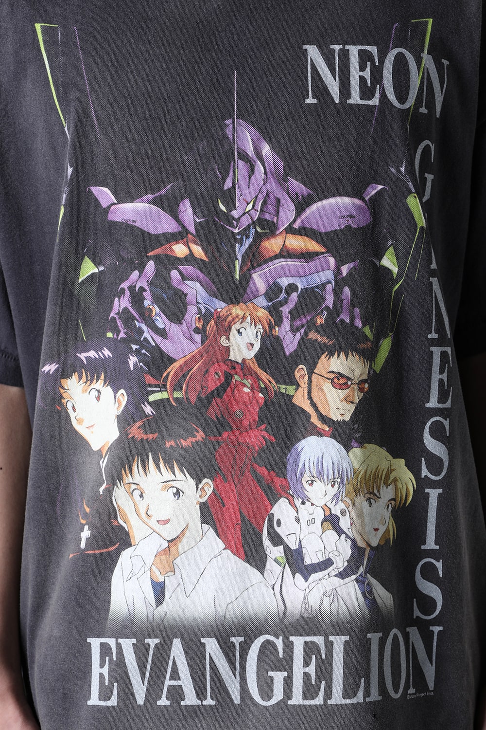 EVANGELION × SAINT Mxxxxxx NEON Short sleeve T-shirt