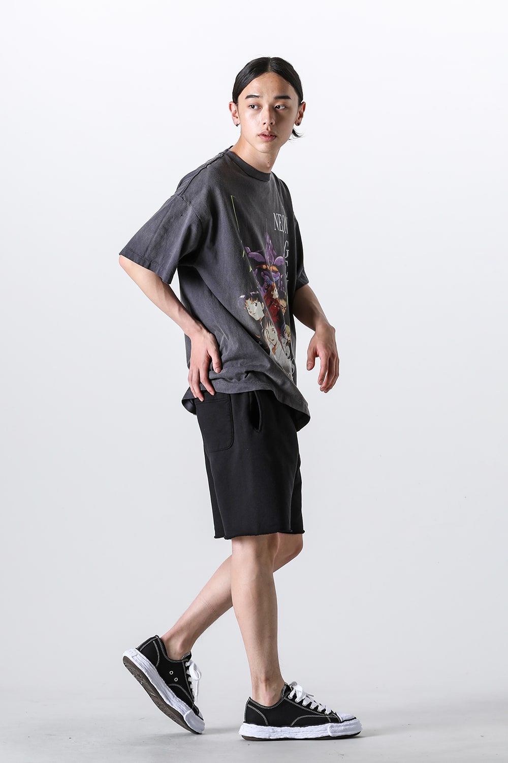 EVANGELION × SAINT Mxxxxxx NEON Short sleeve T-shirt