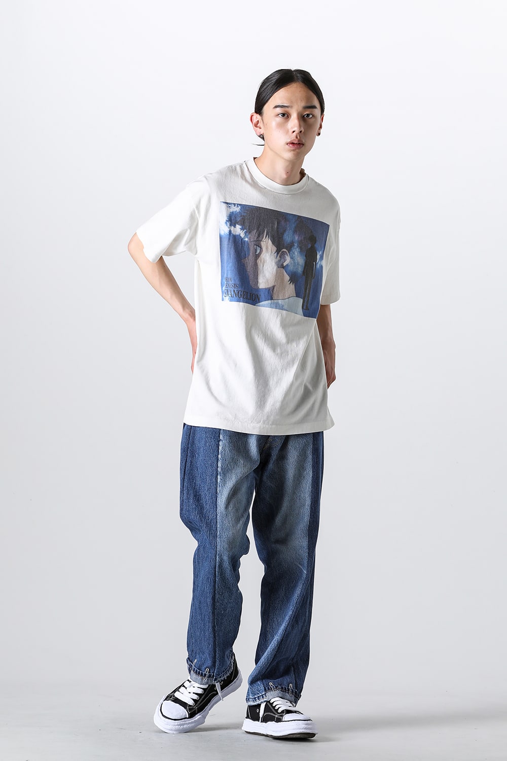 EVANGELION × SAINT Mxxxxxx SHINJI Short sleeve T-shirt