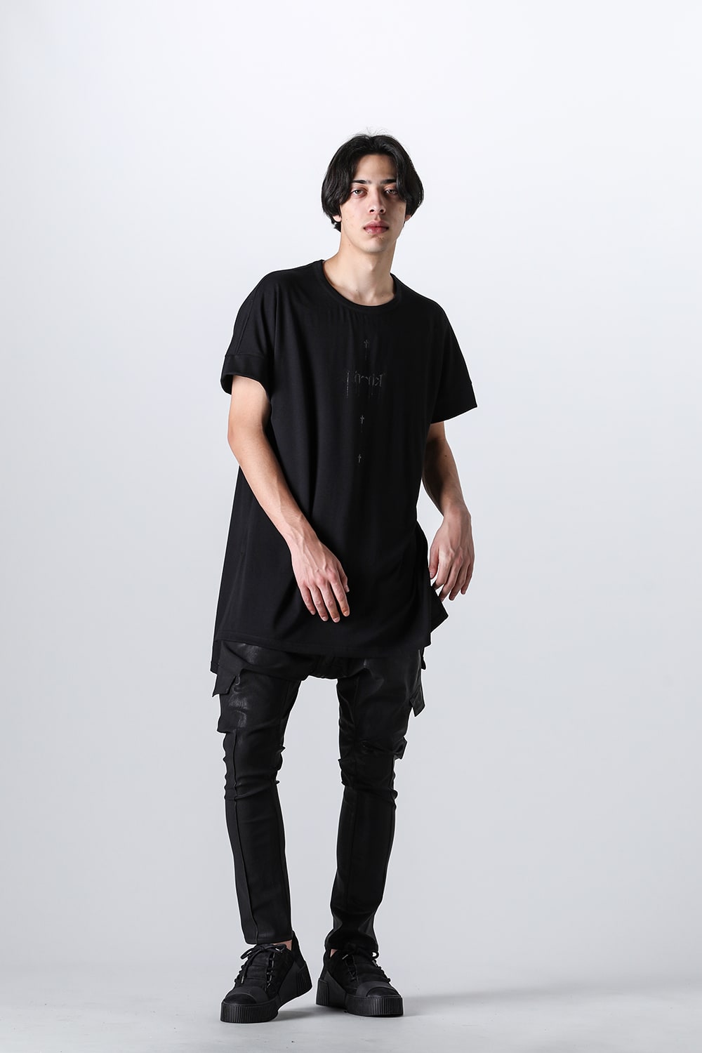 ロゴプリント ドルマンTシャツ