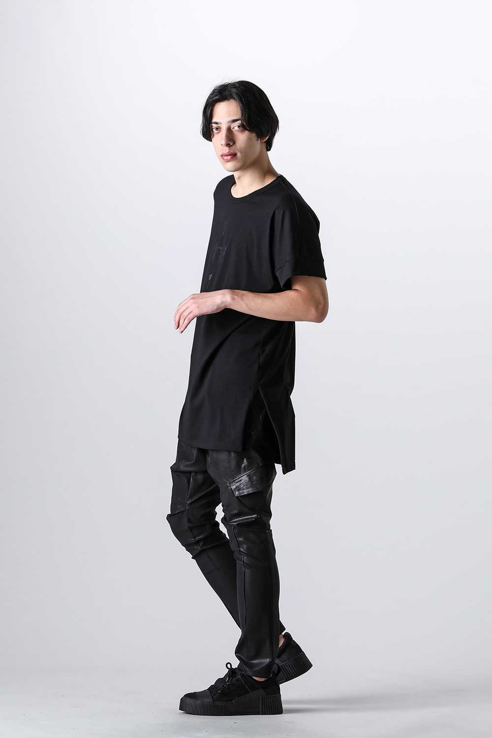 ロゴプリント ドルマンTシャツ