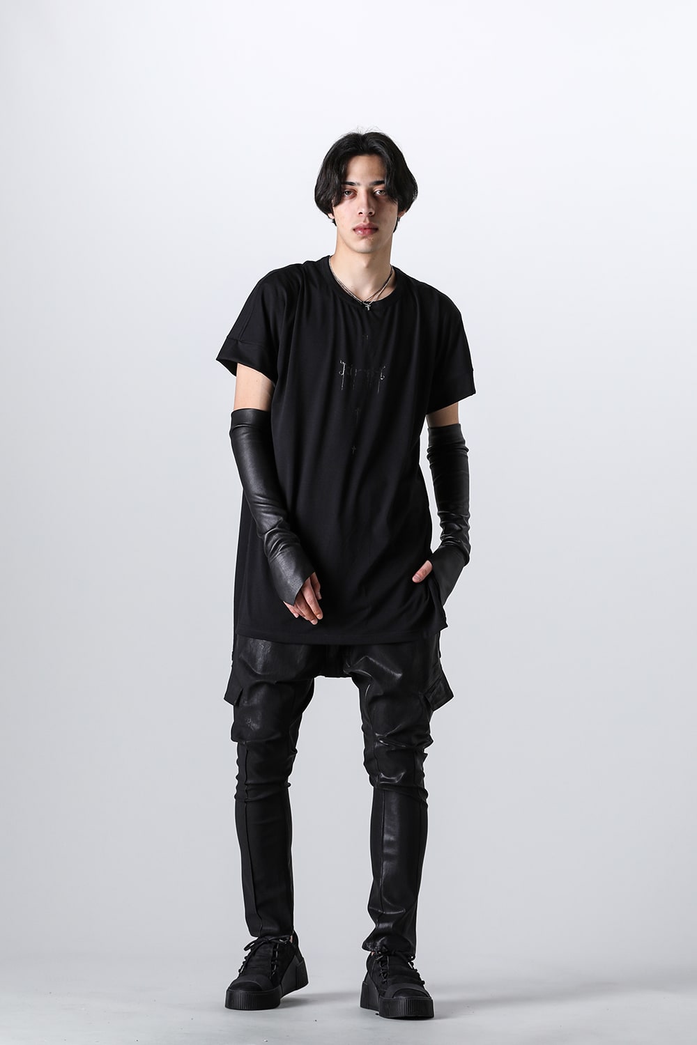 ロゴプリント ドルマンTシャツ