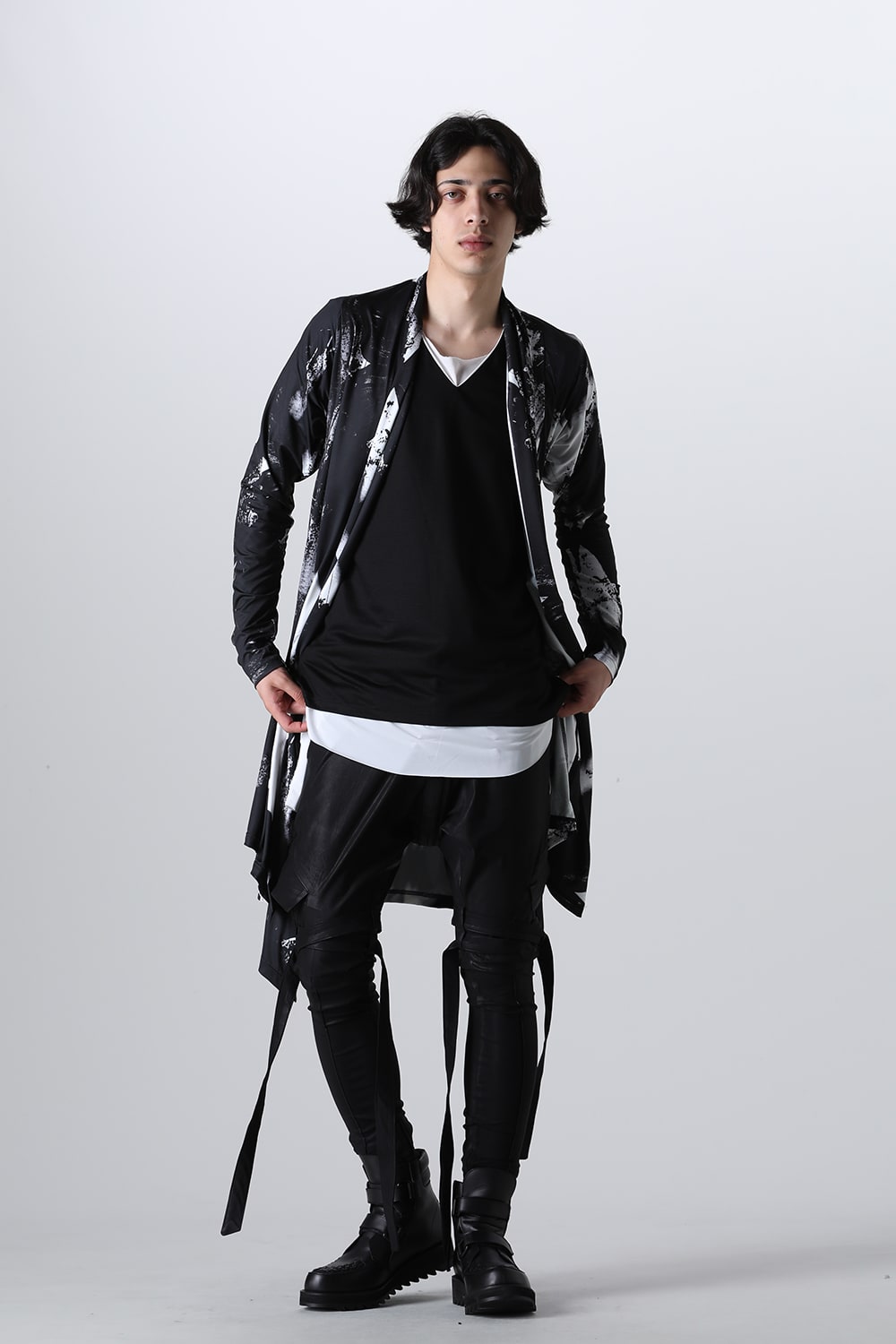 Coating High Tension Jersey Belted Sarouel Pants