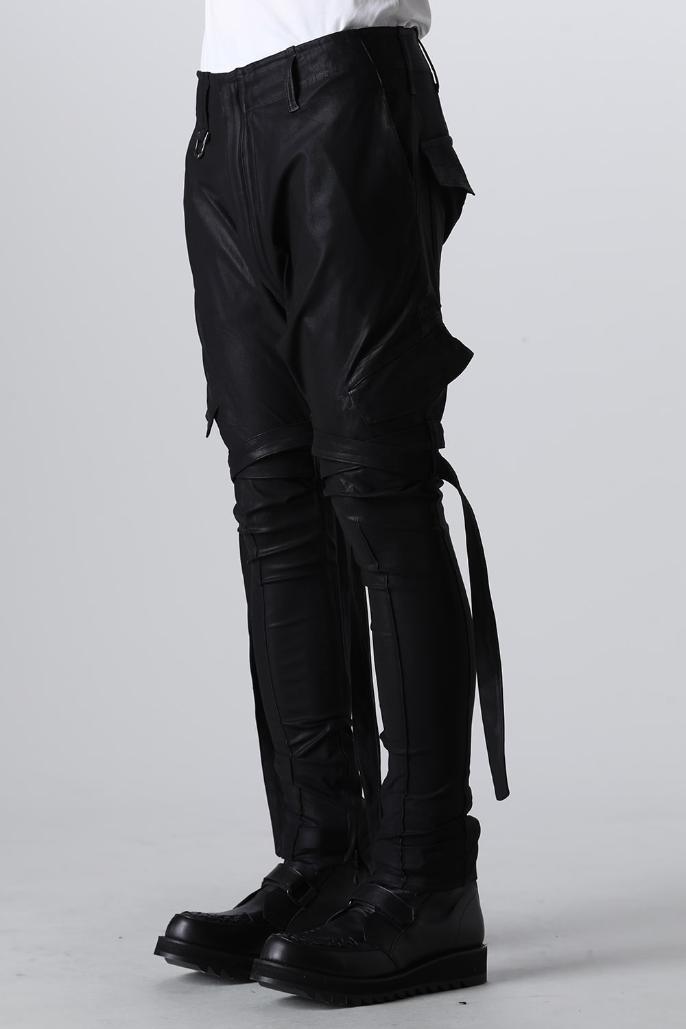 Coating High Tension Jersey Belted Sarouel Pants