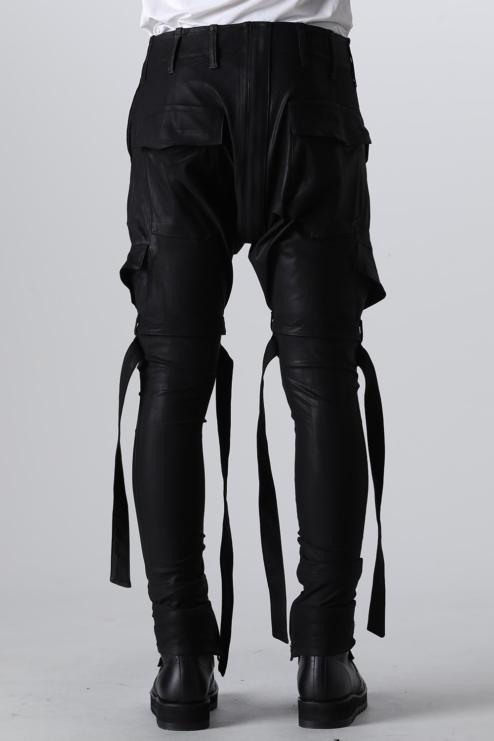 Coating High Tension Jersey Belted Sarouel Pants