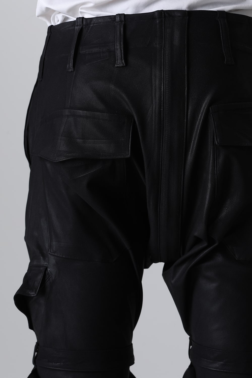 Coating High Tension Jersey Belted Sarouel Pants