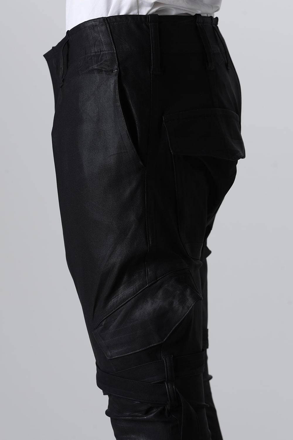 Coating High Tension Jersey Belted Sarouel Pants