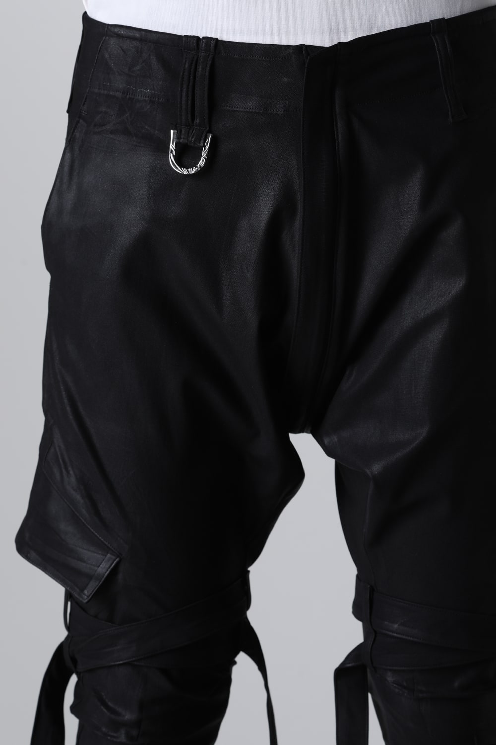 Coating High Tension Jersey Belted Sarouel Pants