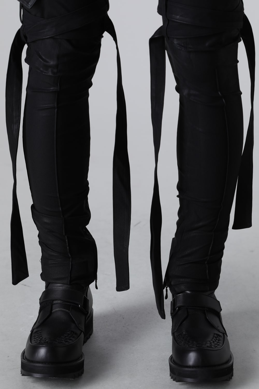 Coating High Tension Jersey Belted Sarouel Pants