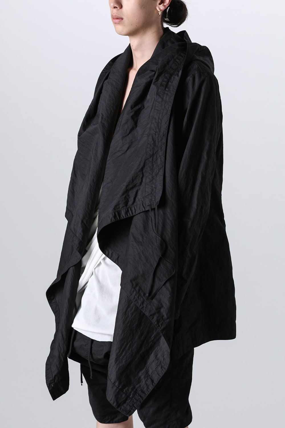 Cotton/Nylon Gabadine Drape Coat