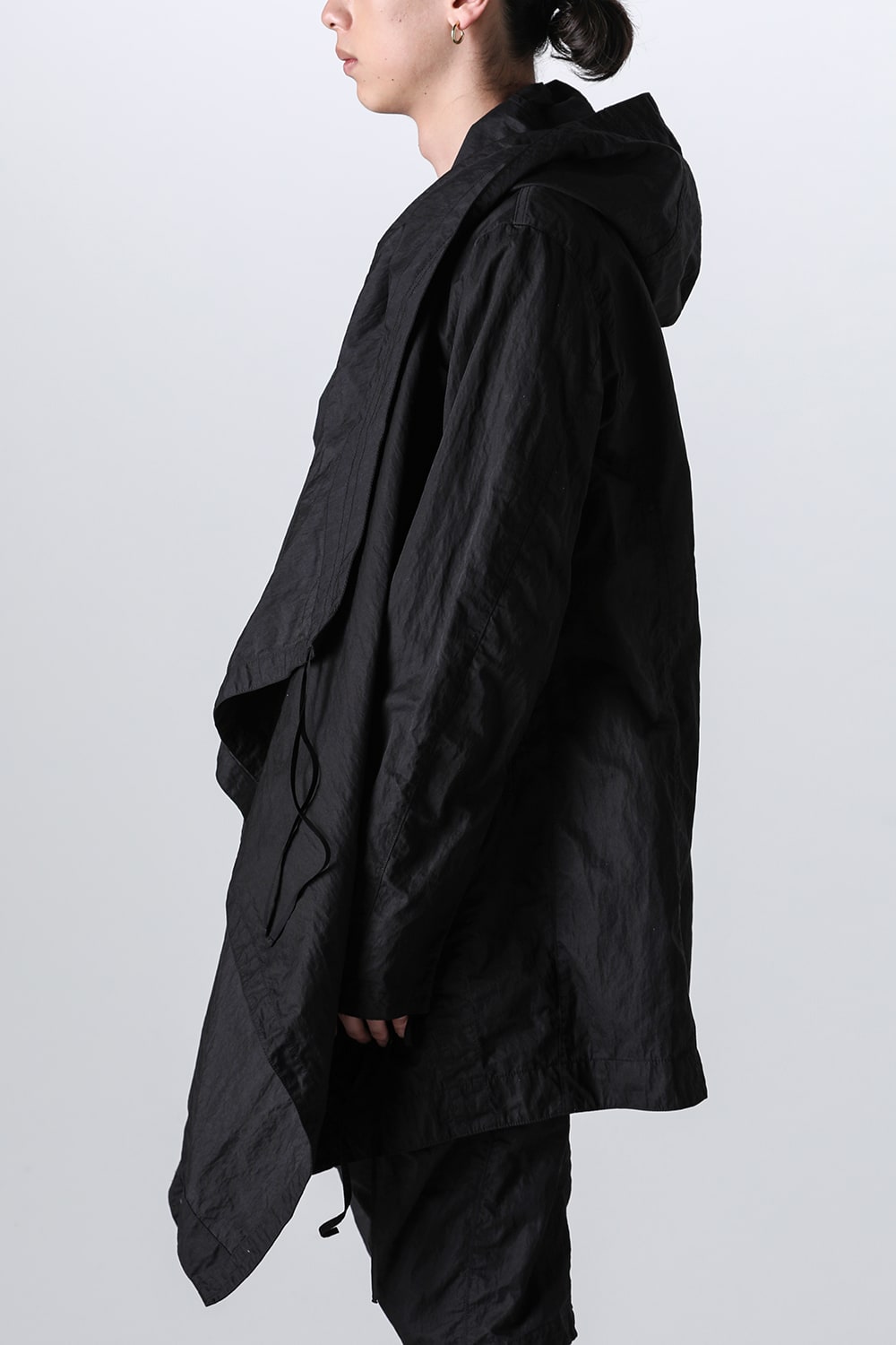 Cotton/Nylon Gabadine Drape Coat