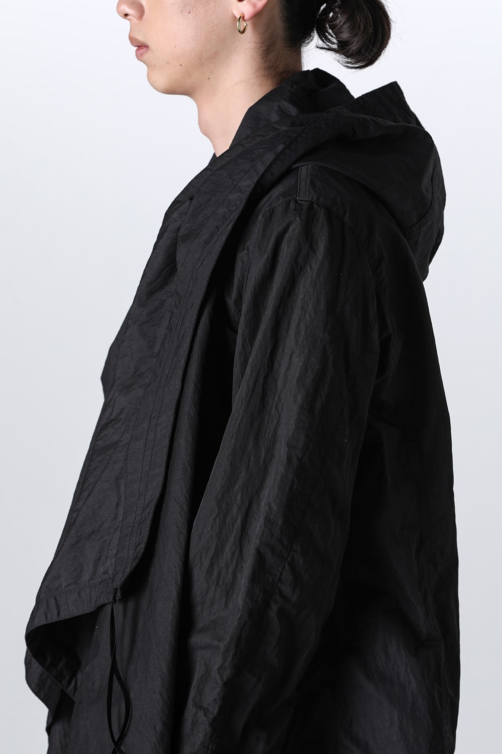 Cotton/Nylon Gabadine Drape Coat