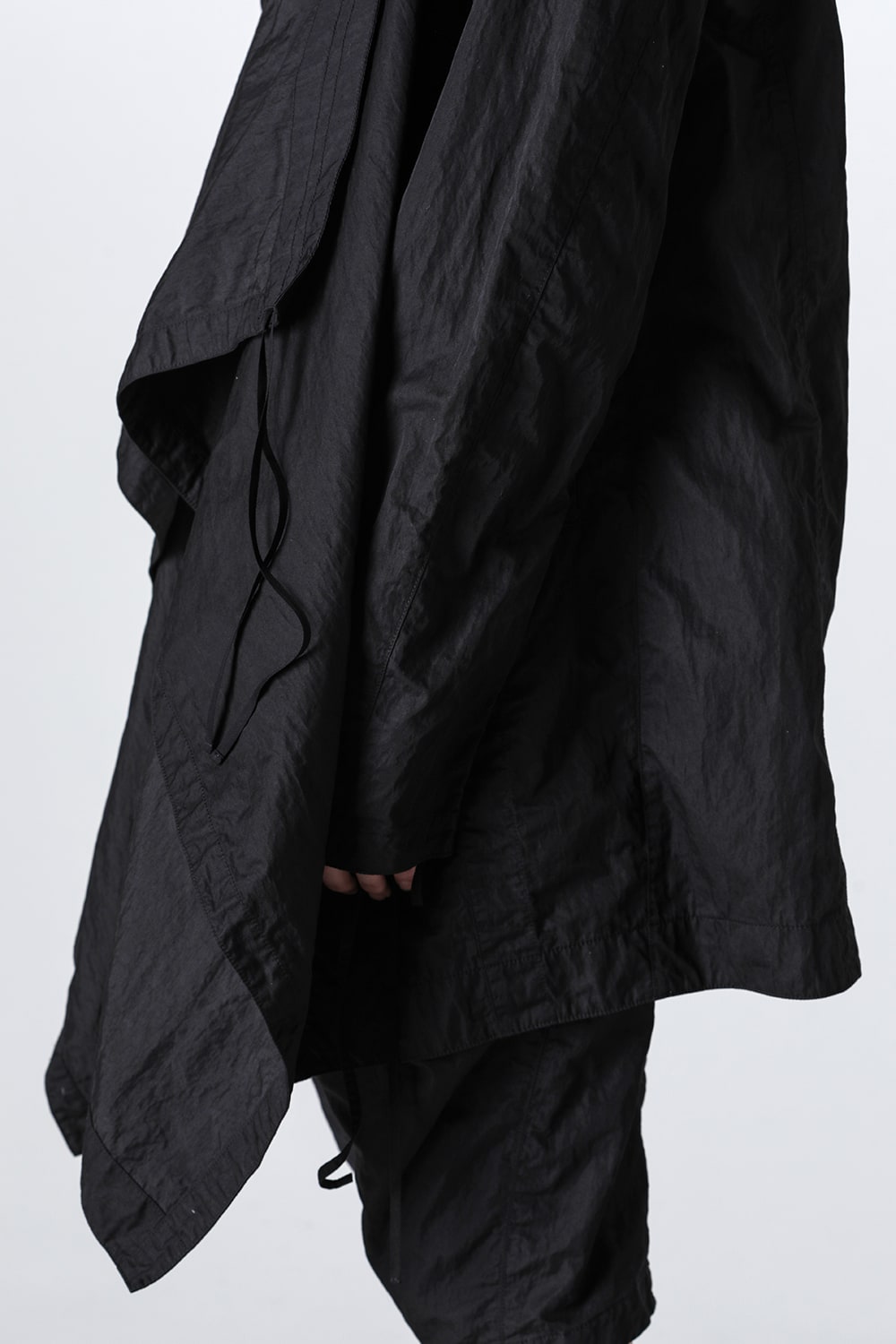 Cotton/Nylon Gabadine Drape Coat