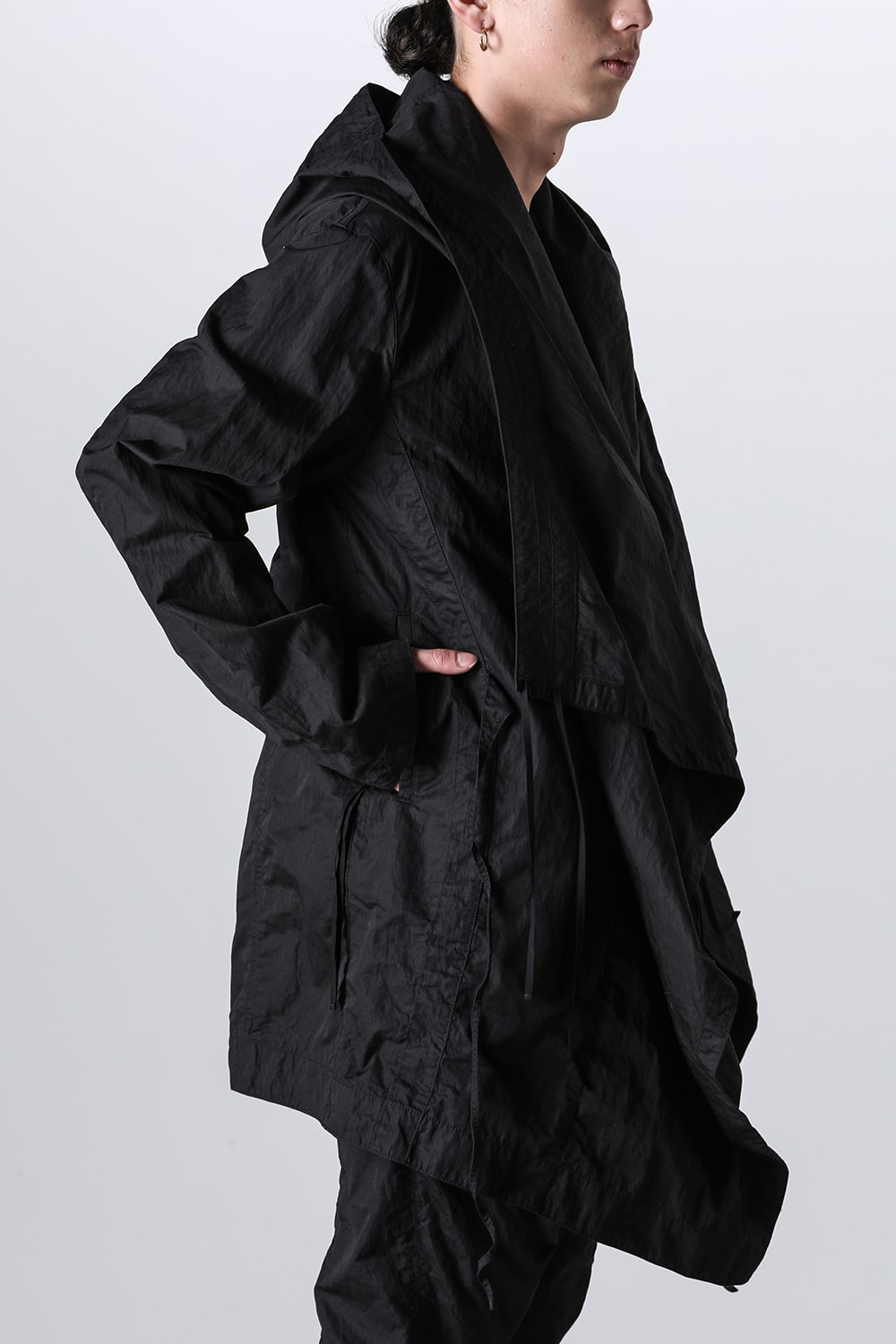 Cotton/Nylon Gabadine Drape Coat