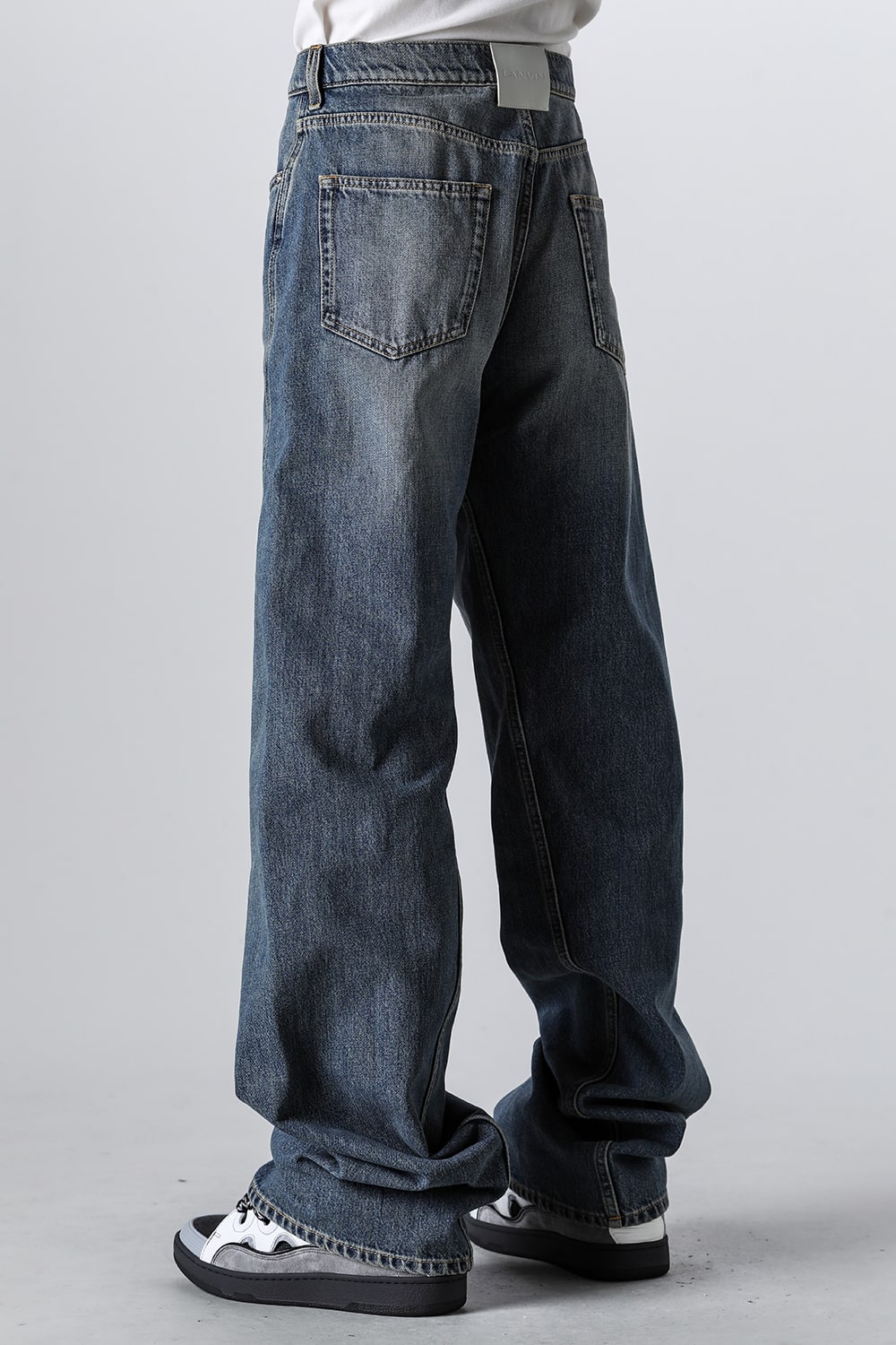 Baggy Twisted Denim Pants