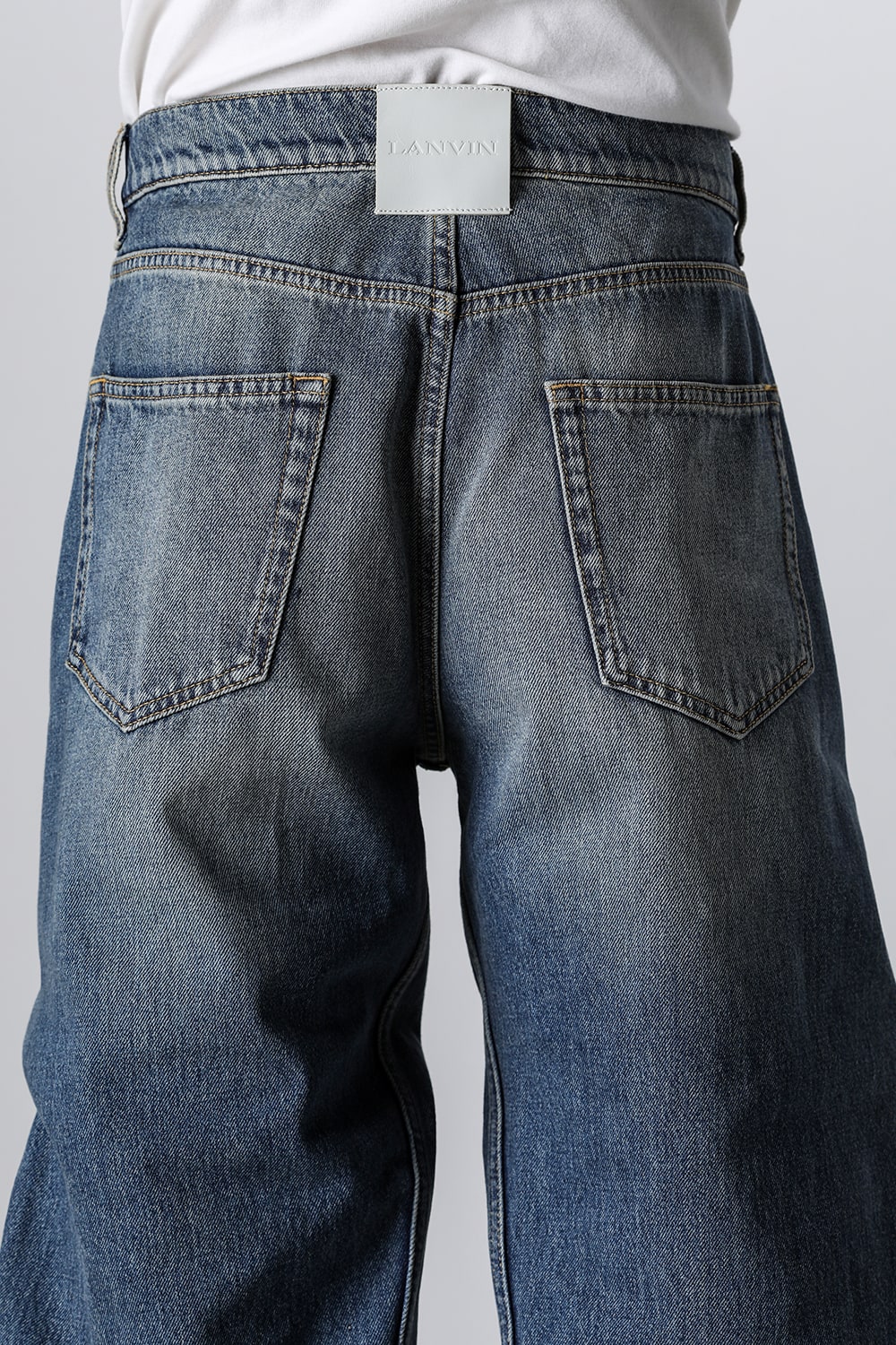 Baggy Twisted Denim Pants