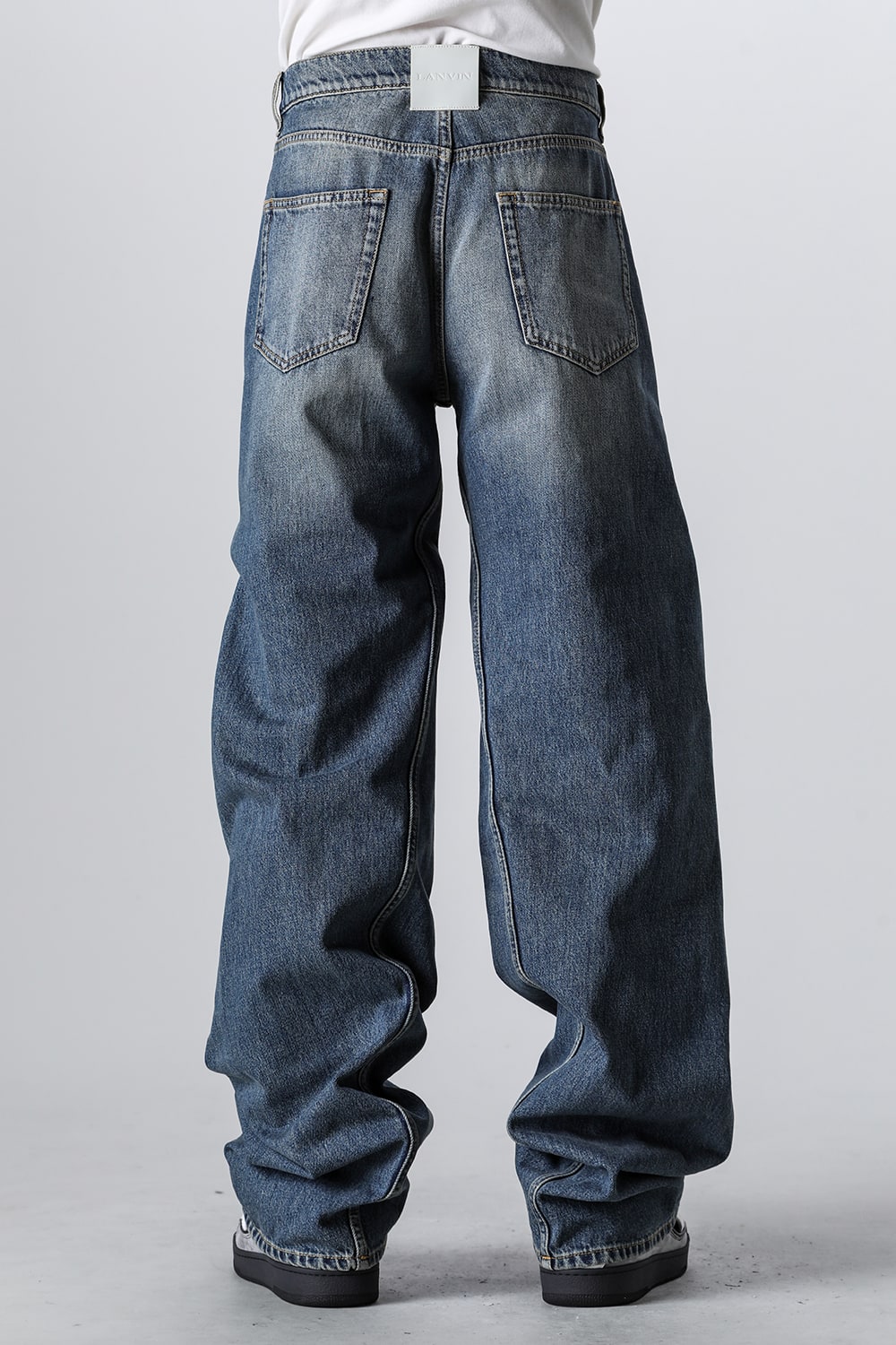 Baggy Twisted Denim Pants