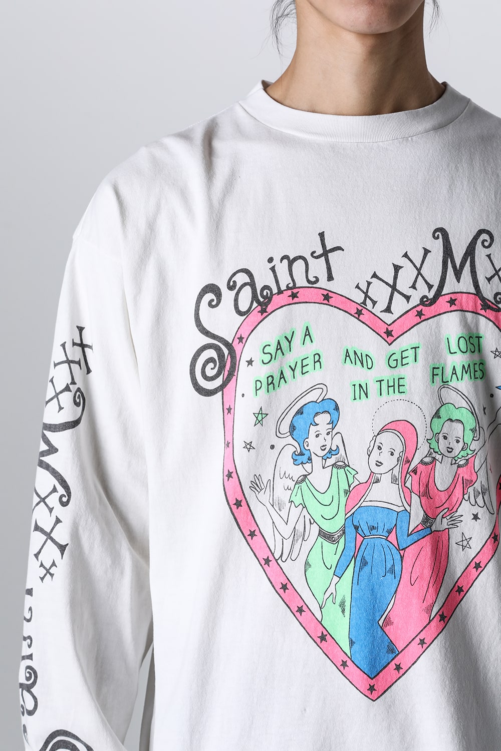 PINK HEART Long sleeve T-shirt