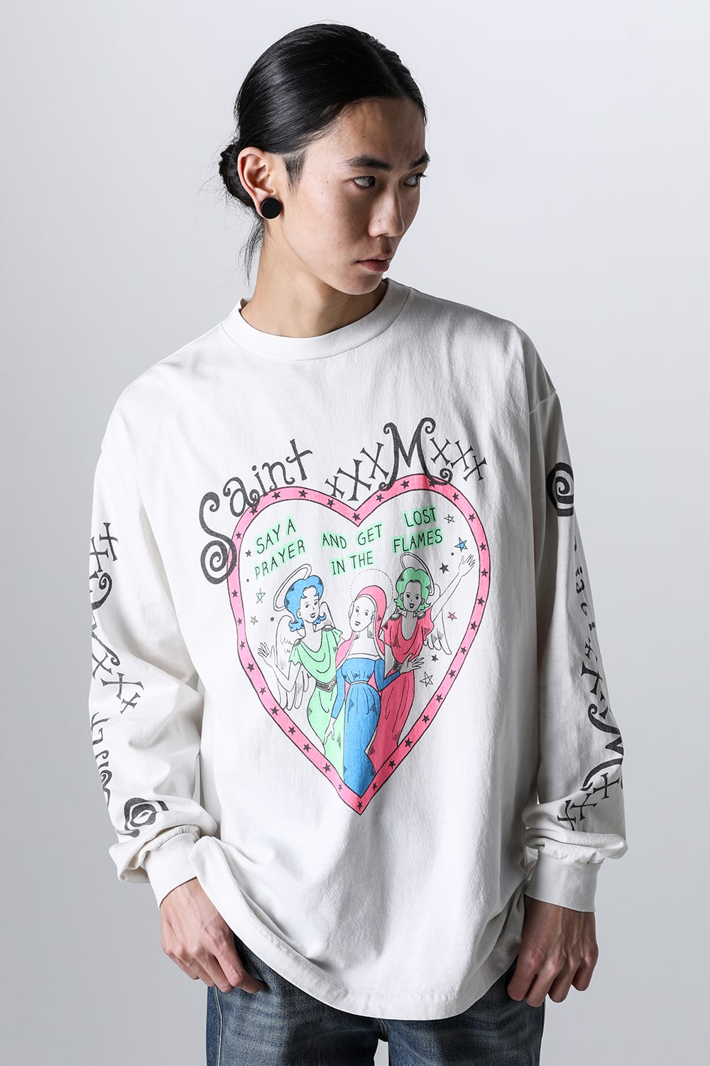 PINK HEART Long sleeve T-shirt
