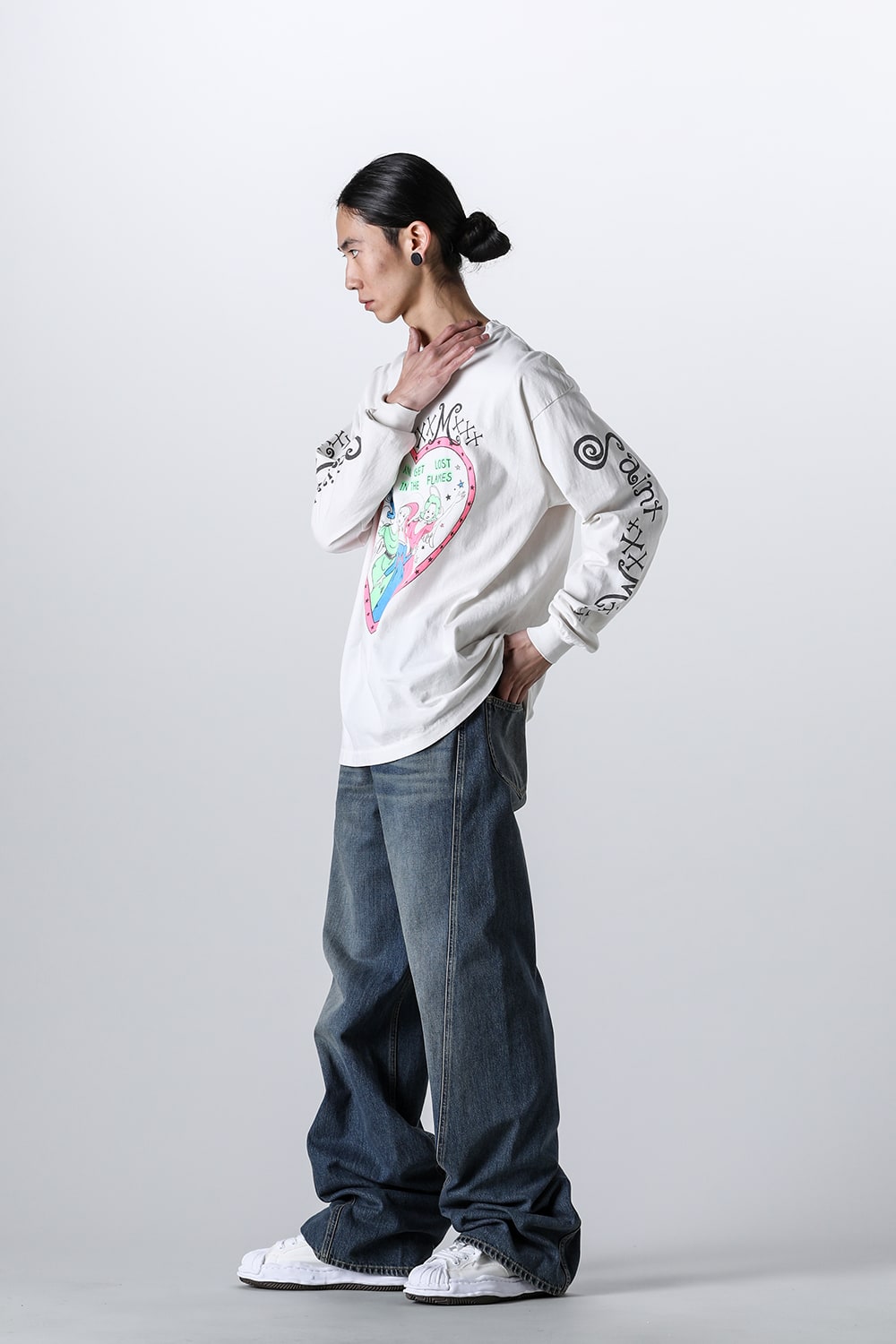 PINK HEART Long sleeve T-shirt