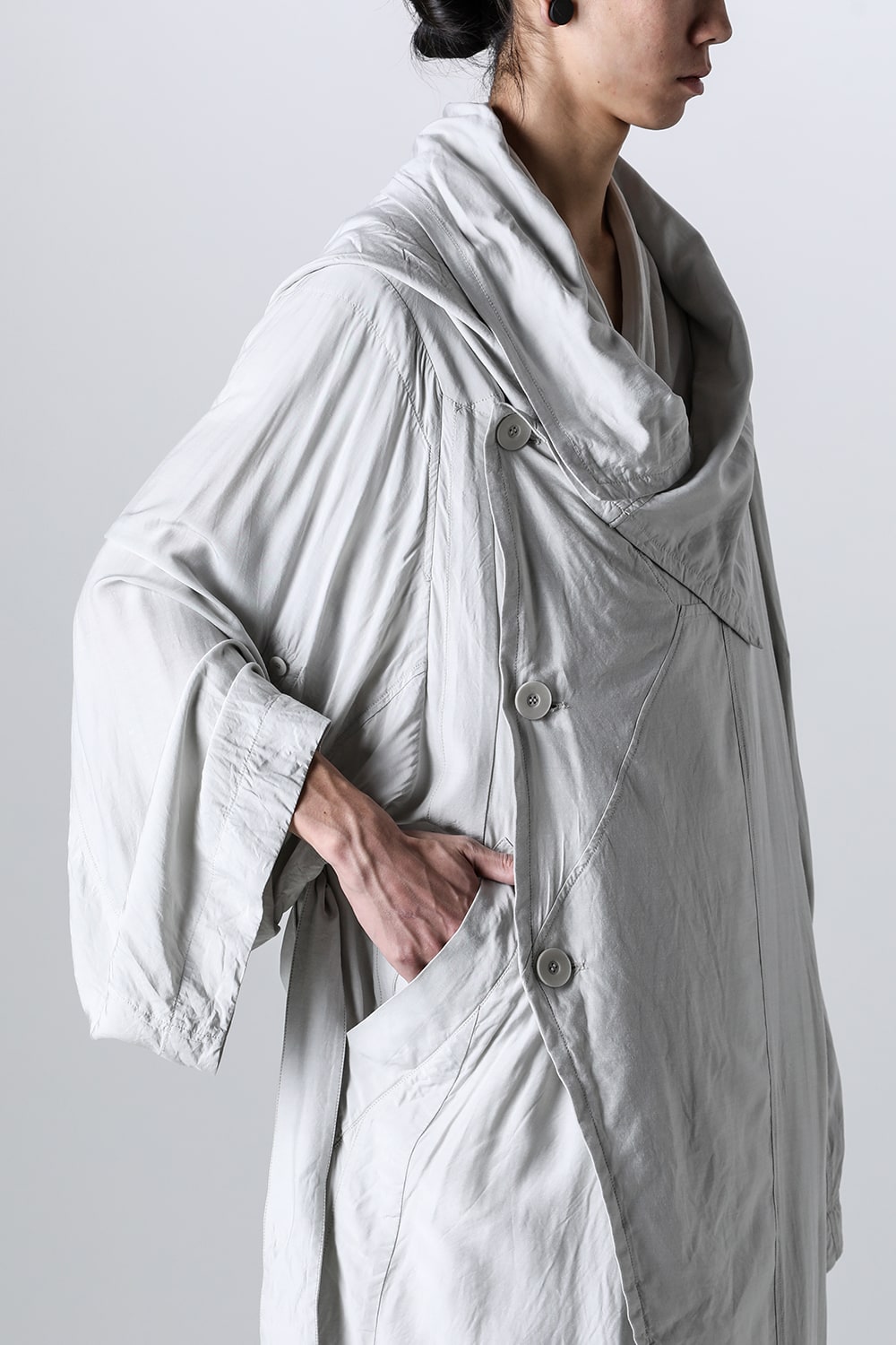 Silk / Bambooo Cloth Hooded Robe