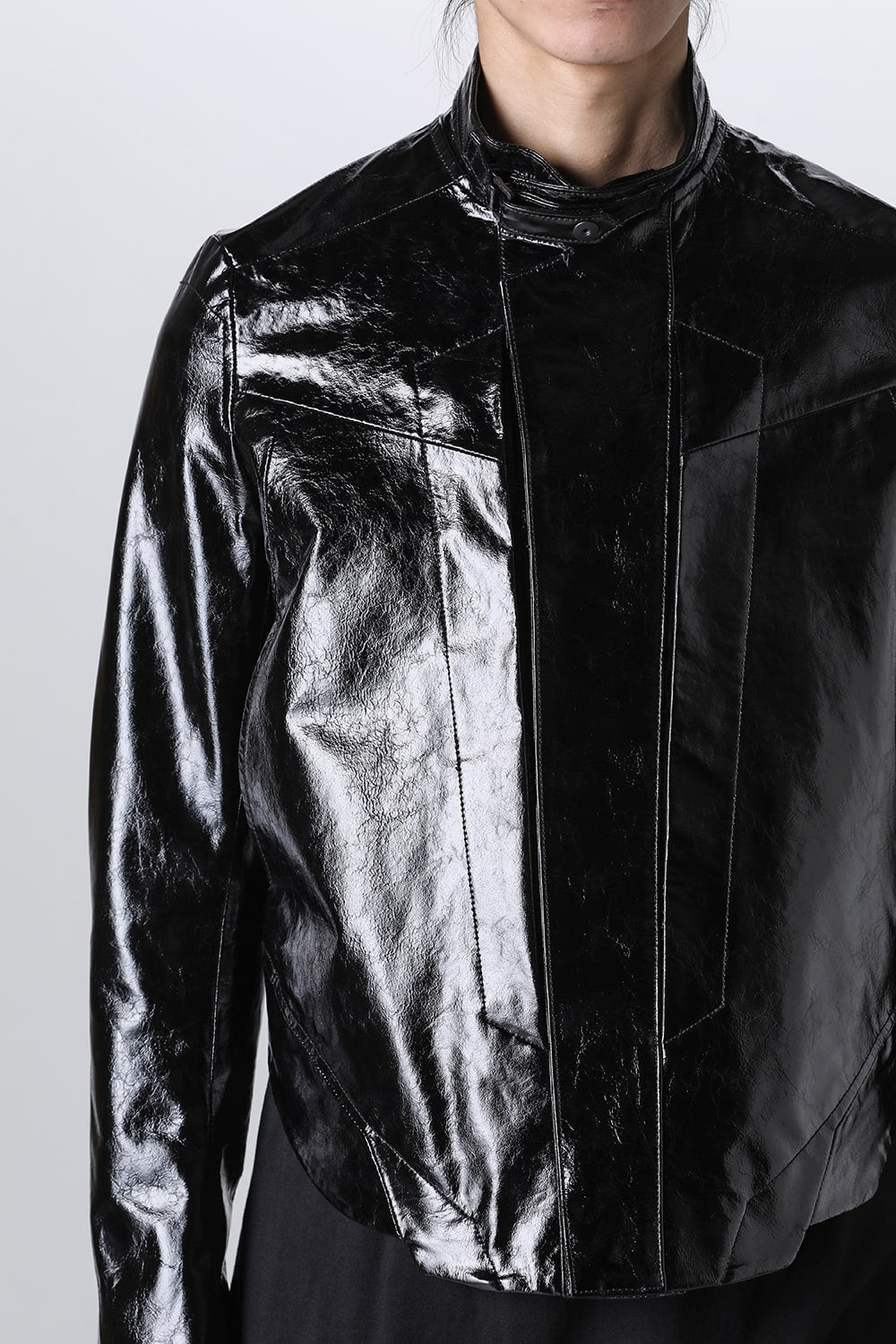 Lamb Skin Seamed Blouson