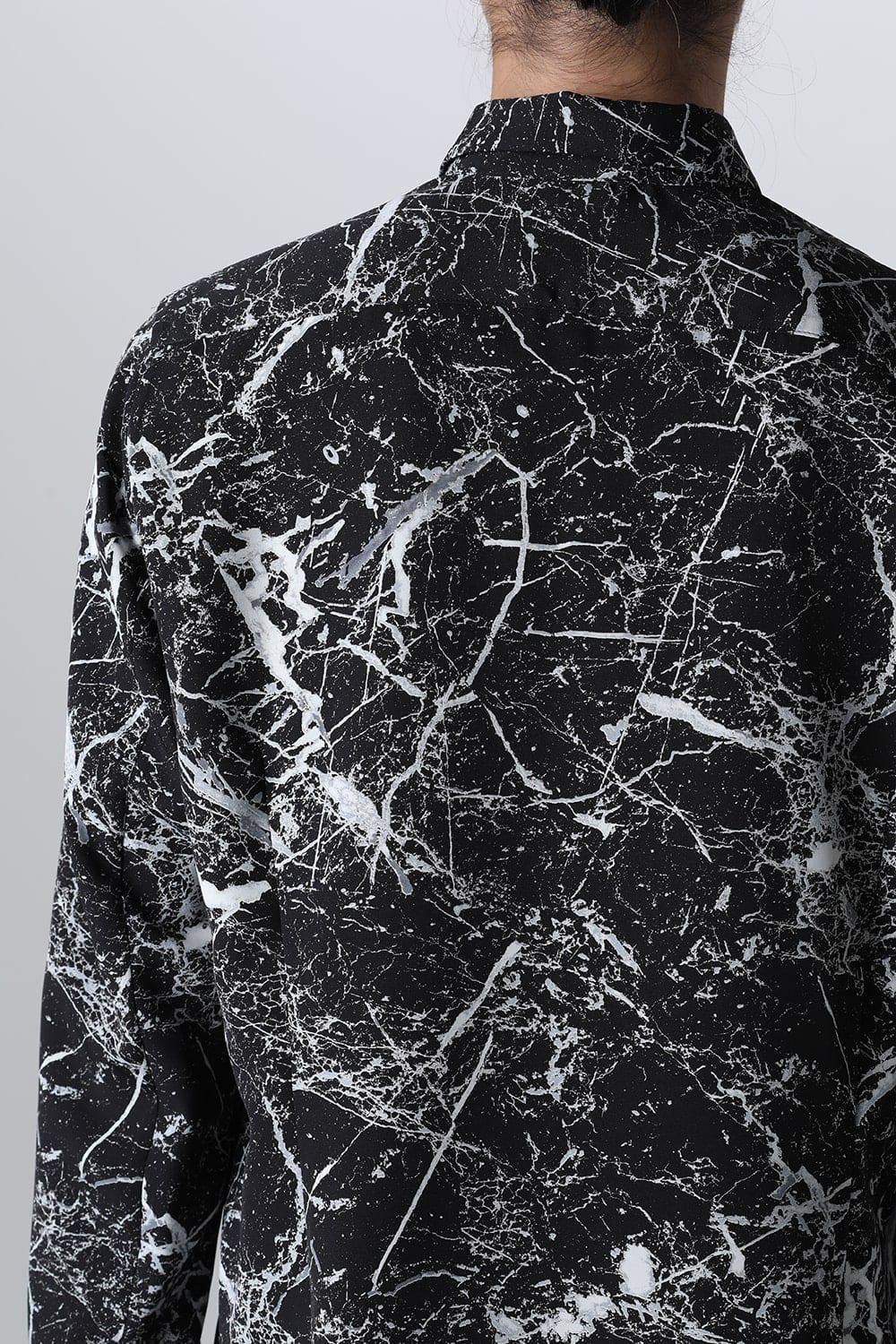 Painted Peach Faille Regular Shirt Black